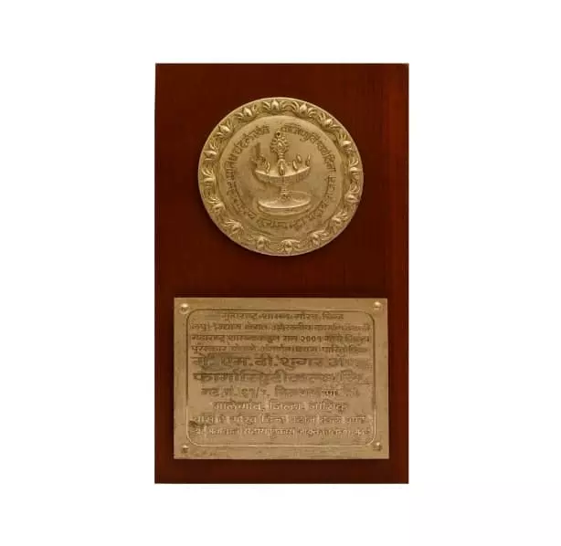 Award from Maharashtra Government for commendable work in small scale Industries in 2001
