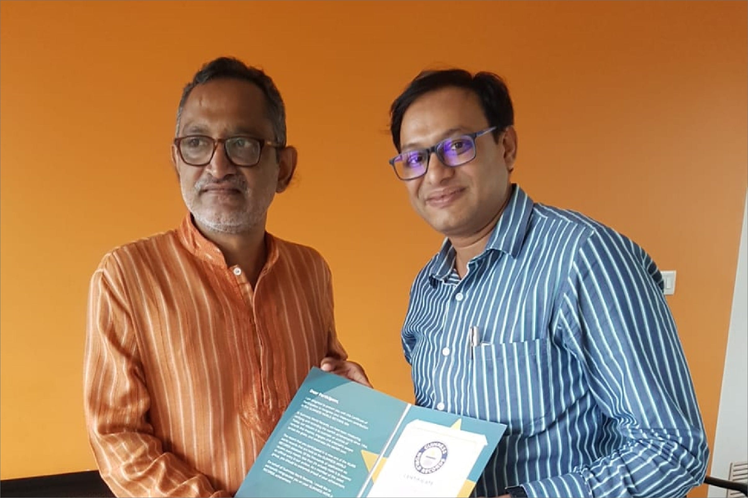 Guinness World Record Participation Award given by Mr. Joseph Dias,  Chairman Trinity  Group, Goa in year  2019